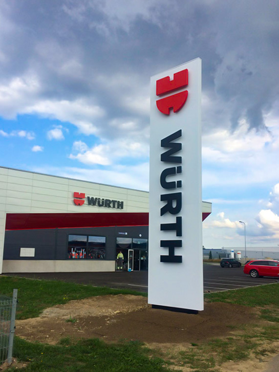 lumineux totem wurth